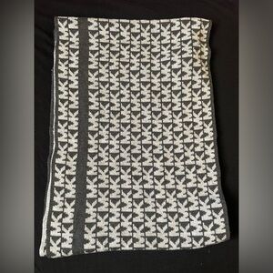 Michael Kors Scarf,Michael Kors Black and White Patterned Knit Scarf